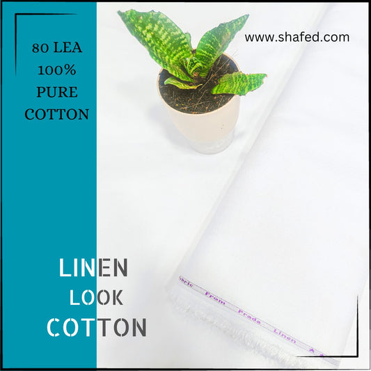 Linen-Look Pure Cotton – Soft, Affordable & Easy-Care 100% Cotton Fabric"