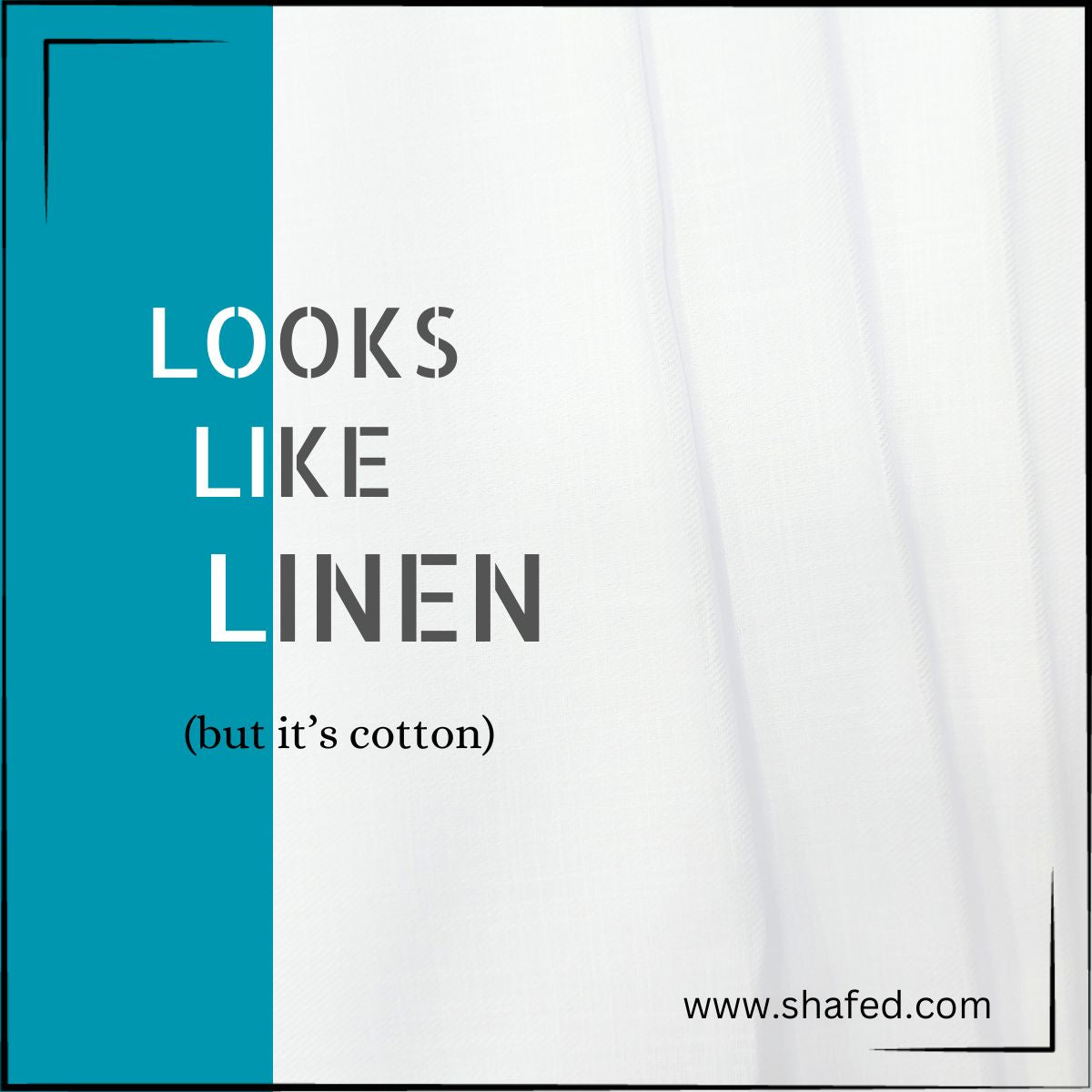 Linen-Look Pure Cotton – Soft, Affordable & Easy-Care 100% Cotton Fabric"